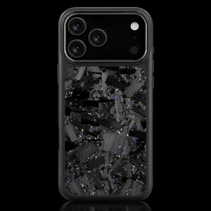 Fusion Bold Forged Carbon Fiber iPhone Case — Black / Blue & Gold - Carbon Conceptz - iPhone Case