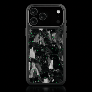 Fusion Bold Forged Carbon Fiber iPhone Case — Black / Green - Carbon Conceptz - iPhone Case