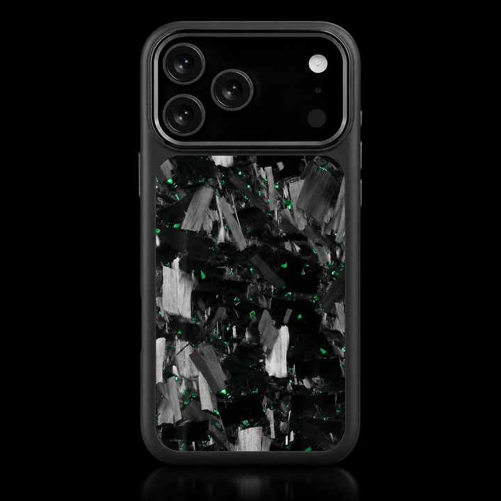 Fusion Bold Forged Carbon Fiber iPhone Case — Black / Green - Carbon Conceptz - iPhone Case