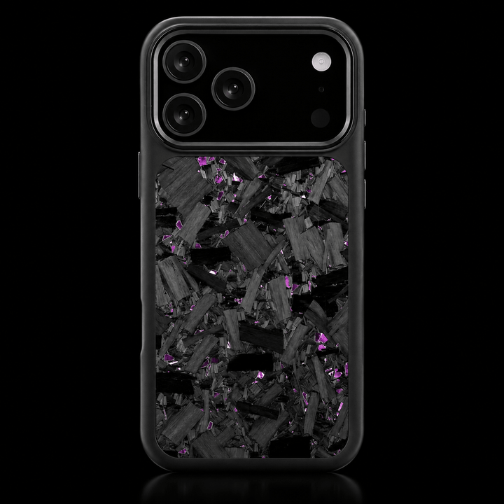 Fusion Bold Forged Carbon Fiber iPhone Case — Black / Purple - Carbon Conceptz - iPhone Case