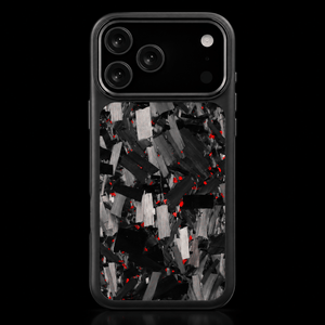 Fusion Bold Forged Carbon Fiber iPhone Case — Black / Red - Carbon Conceptz - iPhone Case