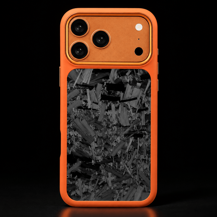 Fusion Bold Forged Carbon Fiber iPhone Case — Orange - Carbon Conceptz - iPhone Case