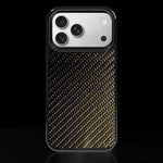 Gold Classic Carbon Fiber iPhone Case - Carbon Conceptz - 