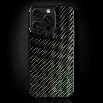 Green Classic Carbon Fiber iPhone Case - Carbon Conceptz - 