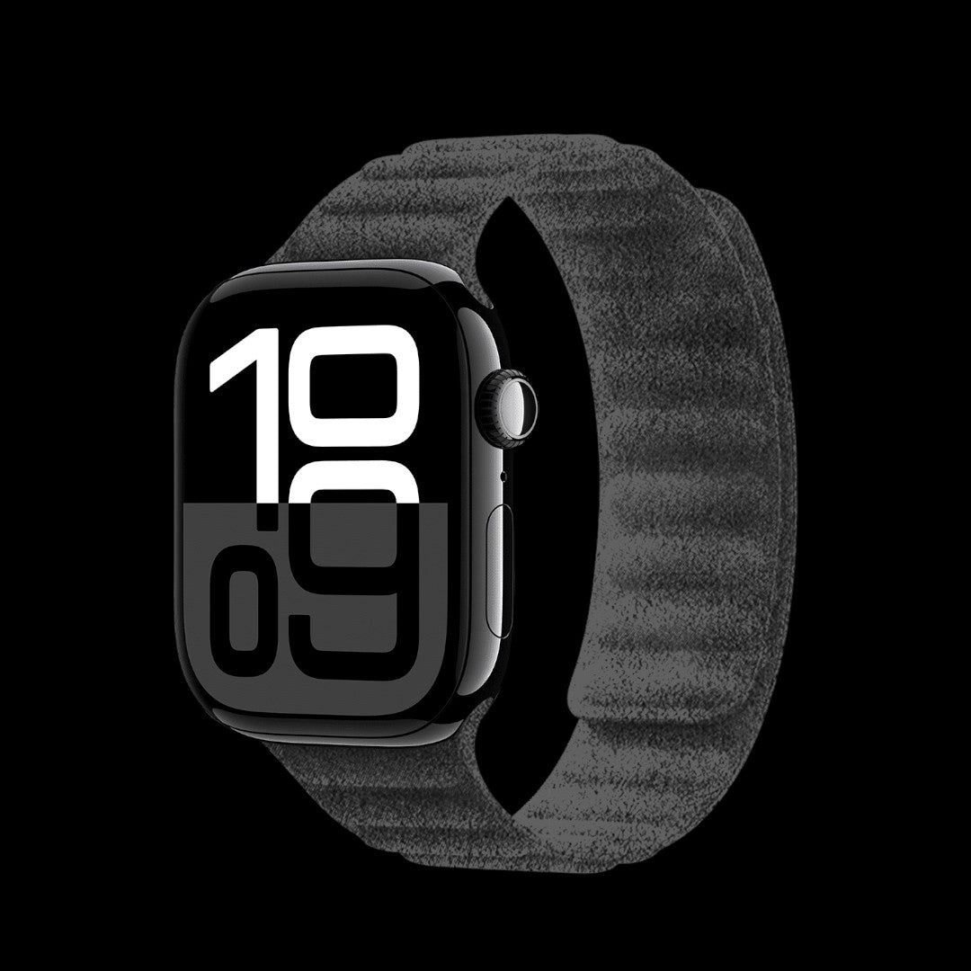 Grey Alcantara Magnetic Watch Band | Apple Watch - Carbon Conceptz - 