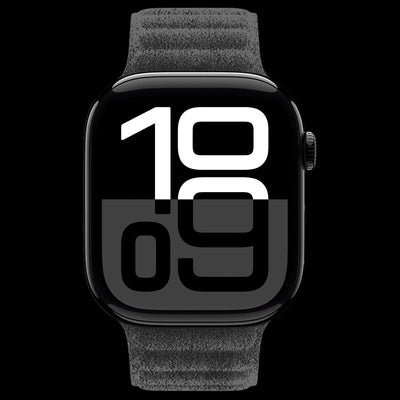 Grey Alcantara Magnetic Watch Band | Apple Watch - Carbon Conceptz - 