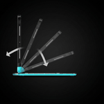 The Pivot Ghost Blue — adjustable stand angles