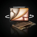 The Pivot iPad Keyboard Case Ghost Black — 360 degree swivel rotation