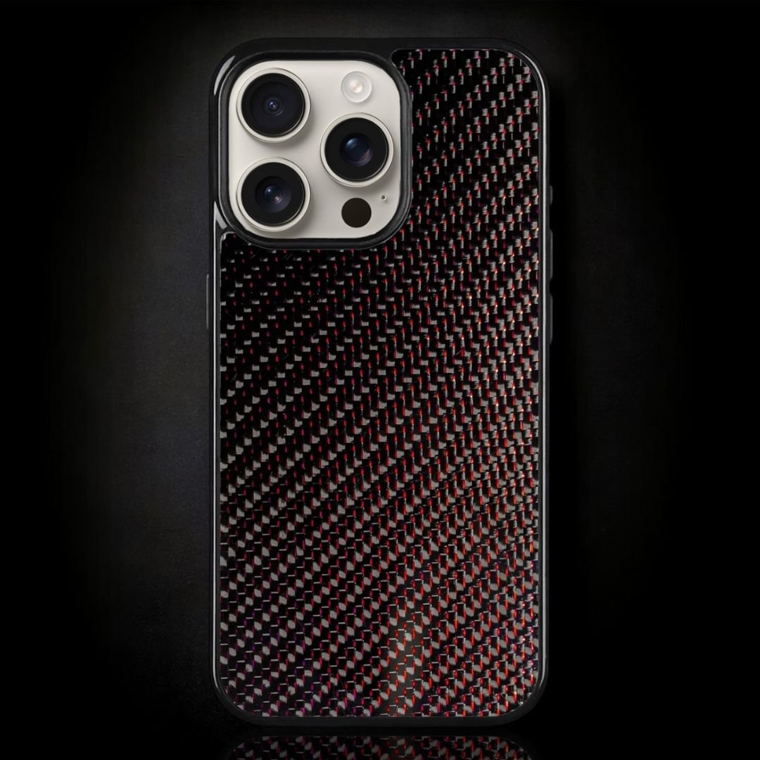 Red Classic Carbon Fiber iPhone Case - Carbon Conceptz - 