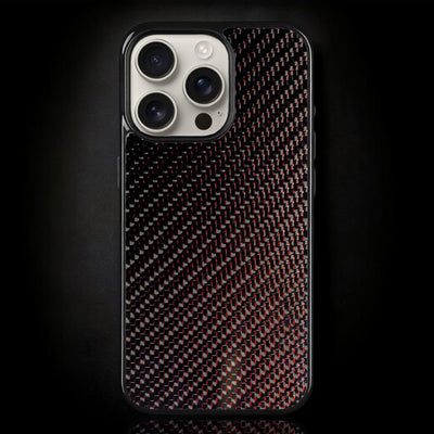 Red Classic Carbon Fiber iPhone Case - Carbon Conceptz - 