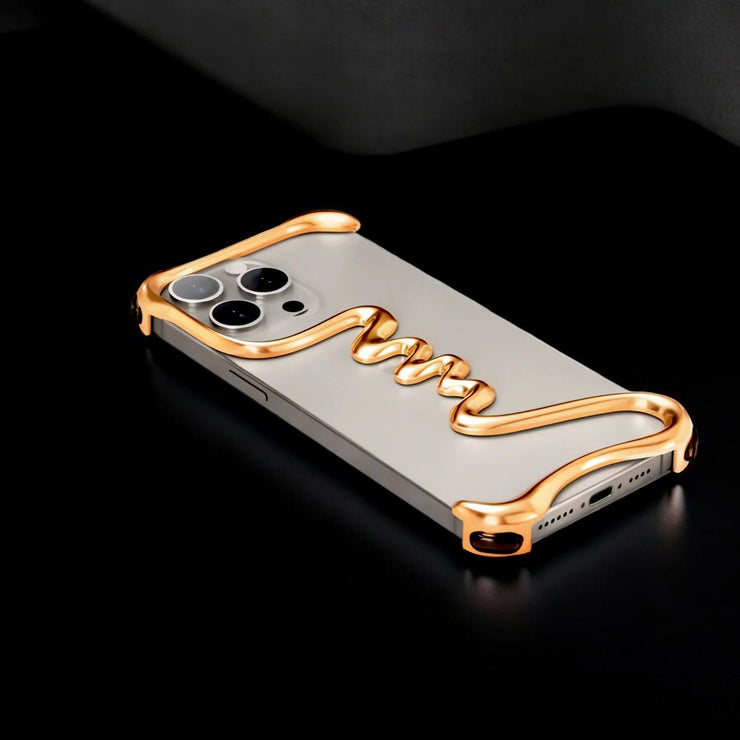 Serpent Exoskeletal iPhone Case - Gold - Carbon Conceptz - Metal Case