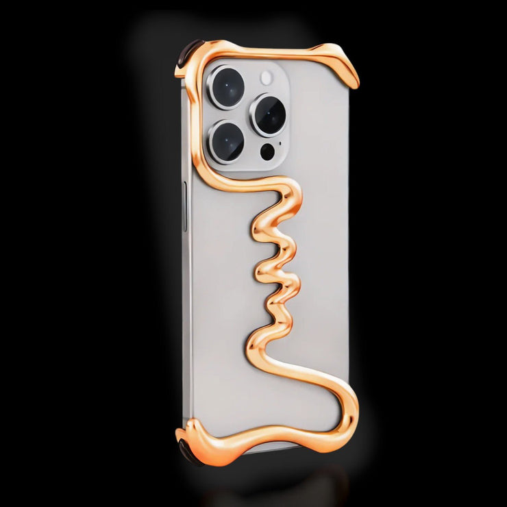 Serpent Exoskeletal iPhone Case - Gold - Carbon Conceptz - Metal Case