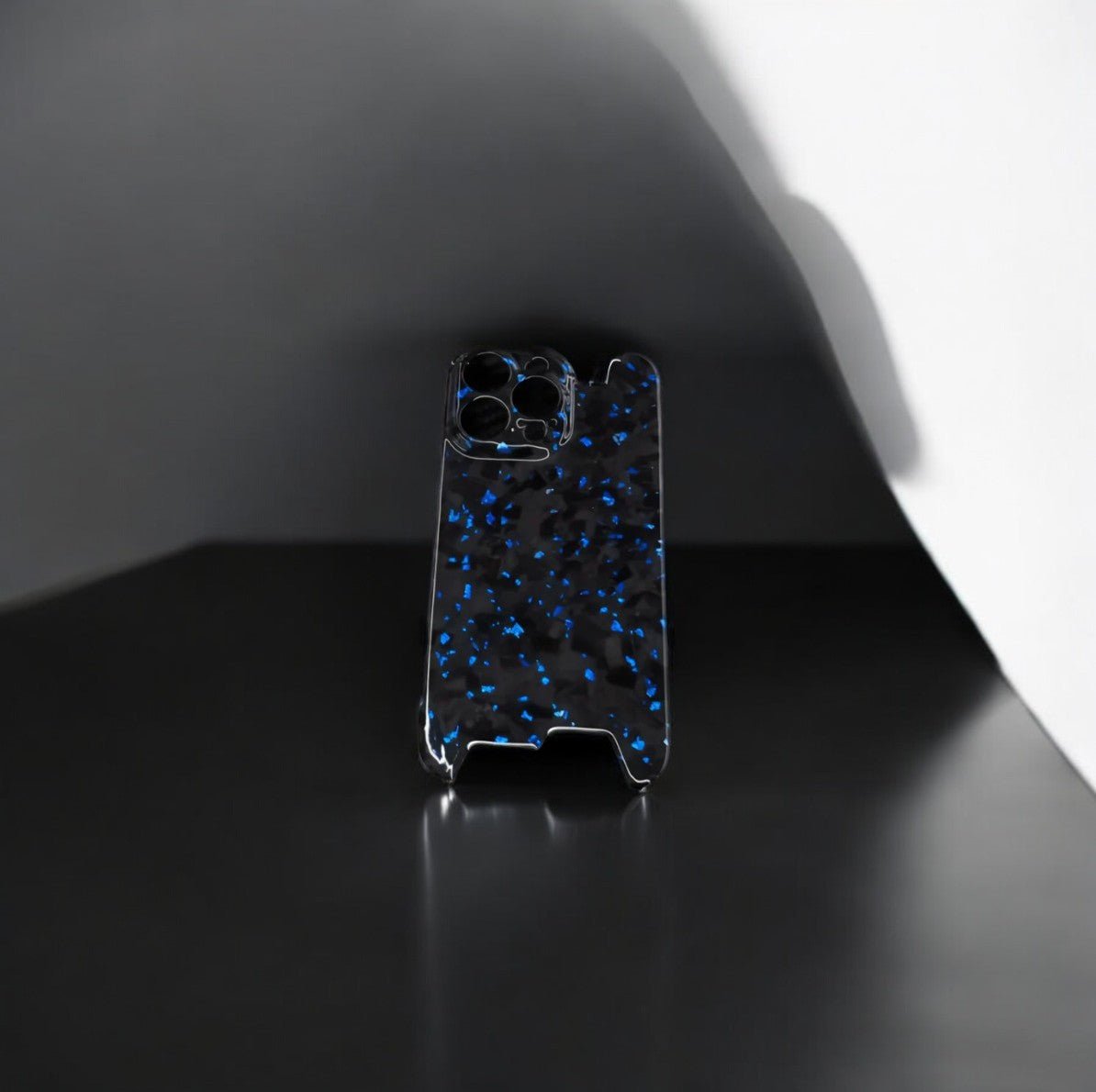 Skeletal Blue Forged Carbon iPhone Case - Carbon Conceptz - Phone Holders & Mounts