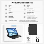 The Feather™ iPad Keyboard Case — Black - Carbon Conceptz - iPad Keyboard Case