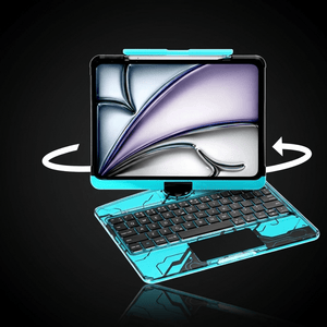 The Pivot™ iPad Keyboard Case — Ghost Blue - Carbon Conceptz - iPad Keyboard Case