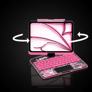 The Pivot™ iPad Keyboard Case — Ghost Pink - Carbon Conceptz - iPad Keyboard Case