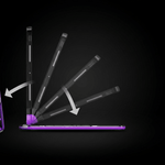 The Pivot™ iPad Keyboard Case — Ghost Purple - Carbon Conceptz - iPad Keyboard Case