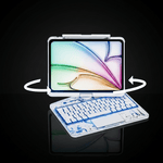 The Pivot™ iPad Keyboard Case — Ghost White - Carbon Conceptz - iPad Keyboard Case